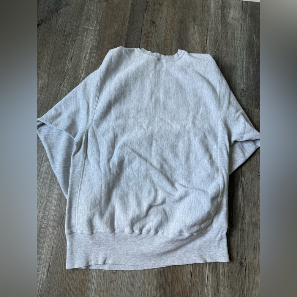 VTG Reverse Weave PENN STATE Sweatshirt Crewneck Embroidered Gray Blue Size S M - Picture 10 of 16